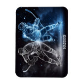 Magnet Flexible Nom personnalisé Hockey sur glace (Vertical)