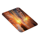 Magnet Flexible Nom personnalisé Tropical Beach Sunset (Côté Droit)