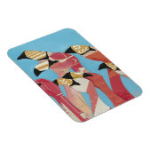 Magnet Flexible Nombre de Flamants roses (Côté Droit)