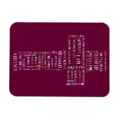 Magnet Flexible Noms de Jésus Croix (Horizontal)