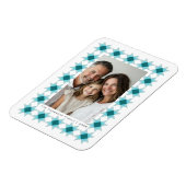 Magnet Flexible Nordique Star Frame Blue Aqua (Côté Gauche)