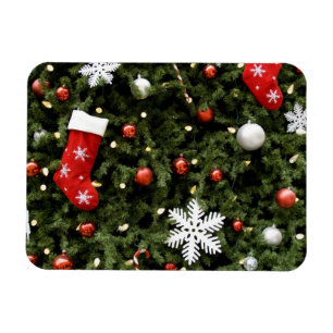 Magnet Flexible North America. Christmas decorations on tree. 2
