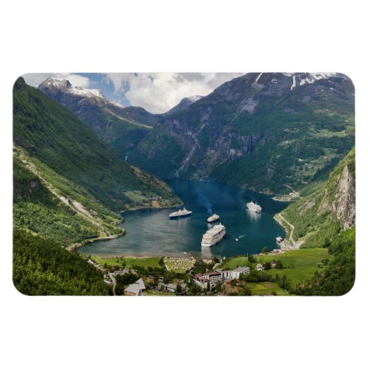 Magnet Flexible Norvège vue de Geiranger de Flydalsjuvet (Horizontal)