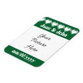 Magnet Flexible Nos Coeurs 8 bits en vert savonnez l'aimant à jour (Côté Gauche)