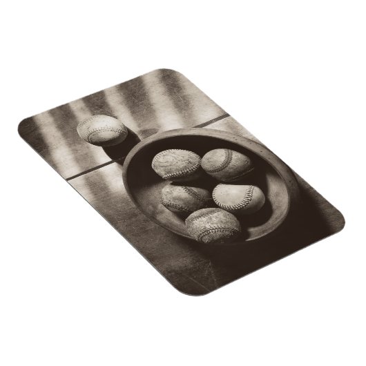 Magnet Flexible Nostalgie du baseball - Baseballs (Côté Droit)