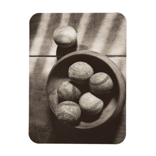 Magnet Flexible Nostalgie du baseball - Baseballs (Vertical)