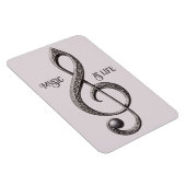 Magnet Flexible Note de clic musicale de texte personnalisé (Côté Droit)