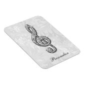 Magnet Flexible Note musicale Diamond personnalisée Floral Damask (Côté Droit)