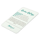 Magnet Flexible Notes d'Airbnb 5 étoiles Frigo magnétique Invité (Côté Gauche)