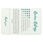 Magnet Flexible Notes d'Airbnb 5 étoiles Frigo magnétique Invité (Horizontal)