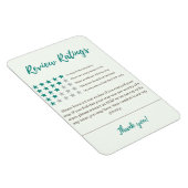 Magnet Flexible Notes d'Airbnb 5 étoiles Frigo magnétique Invité (Côté Droit)