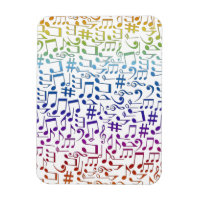 Notes de musique colorées dansantes Amoureux de mu