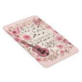 Magnet Flexible Notes de musique et Fleurs style rétro (Côté Droit)