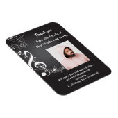 Magnet Flexible Notes de musique Merci Memorial arrière - plan (Côté Droit)