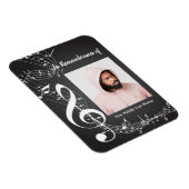 Magnet Flexible Notes musicales des Invitations du service commémo (Côté Droit)