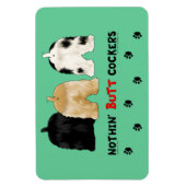 Magnet Flexible Nothin' Butt Cockers (Vertical)