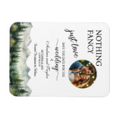 Magnet Flexible Nothing Fancy Just Love Photo Save the Date (Horizontal)