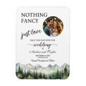 Magnet Flexible Nothing Fancy Just Love Photo Save the Date (Vertical)