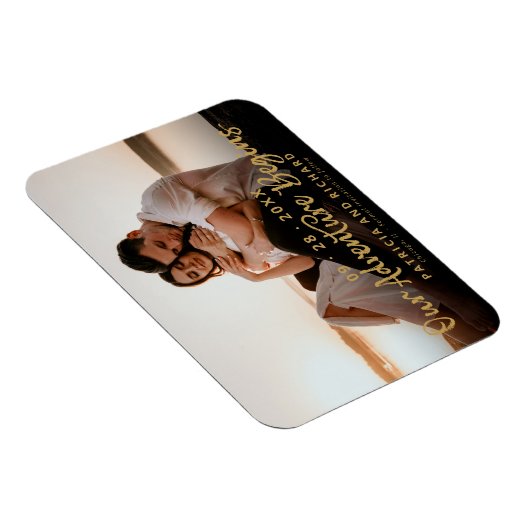 Magnet Flexible Notre Aventure Commence À Enregistrer La Date Phot (Côté Droit)