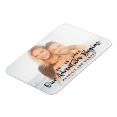 Magnet Flexible Notre Aventure Commence À Enregistrer La Date Phot (Côté Gauche)