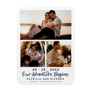 Magnet Flexible Notre aventure commence Enregistrement de mariage 
