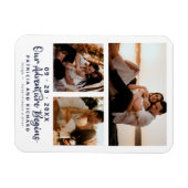 Magnet Flexible Notre Aventure Commence Le Mariage Enregistrer La (Horizontal)