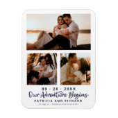Magnet Flexible Notre Aventure Commence Le Mariage Enregistrer La (Vertical)