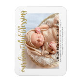 Magnet Flexible Notre Belle Bénédiction Élégante Parties scintilla (Vertical)