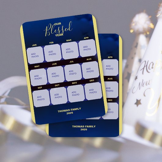 Magnet Flexible Notre Bénie Année Photo de vacances