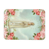 Magnet Flexible Notre-Dame de Fatima Roses roses roses (Horizontal)