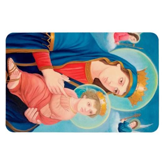 Magnet Flexible Notre-Dame de Perpétuel aide catholique (Horizontal)