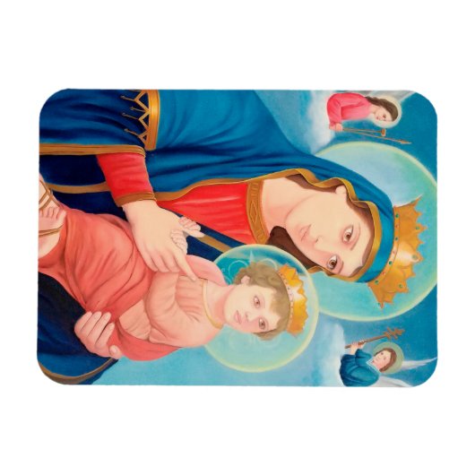 Magnet Flexible Notre-Dame de Perpétuel aide catholique (Horizontal)