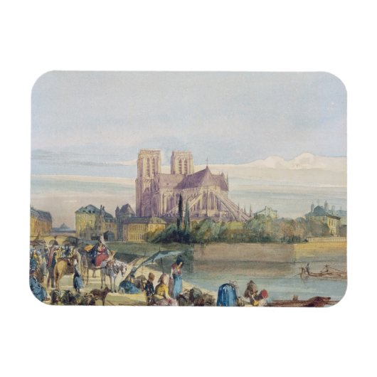 Magnet Flexible Notre Dame, Paris (avec papier) (Horizontal)