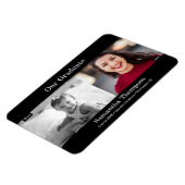 Magnet Flexible Notre Diplômé de l'époque et maintenant photo (Côté Gauche)