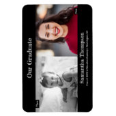 Magnet Flexible Notre Diplômé de l'époque et maintenant photo (Vertical)