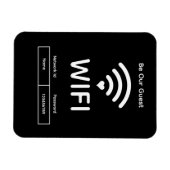 Magnet Flexible Notre Mot De Passe Wifi Invité Aimant Photo Flexib (Horizontal)