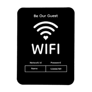 Magnet Flexible Notre Mot De Passe Wifi Invité Aimant Photo Flexib