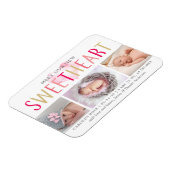 Magnet Flexible Notre petit Faire-part de naissance photo 3 (Côté Gauche)