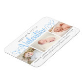 Magnet Flexible Notre petit Valentine 3 Photo (Côté Gauche)