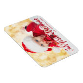Magnet Flexible Notre premier Magnat photo de Noël Rouge Script (Côté Droit)