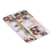 Magnet Flexible Notre premier Noël photo moderne Collage Noël (Côté Droit)