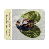 Magnet Flexible Notre premier (Occasion) rappel de l'aimant photo (Horizontal)