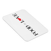 Magnet Flexible Nourriture = Amour (Côté Droit)