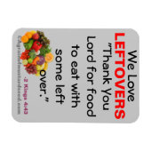 Magnet Flexible Nous aimons les restes d'aimant de citation bible (Horizontal)