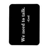 Magnet Flexible Nous devons parler - Dieu (Vertical)