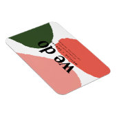 Magnet Flexible Nous faisons moderne graphique abstrait rouge, ros (Côté Droit)