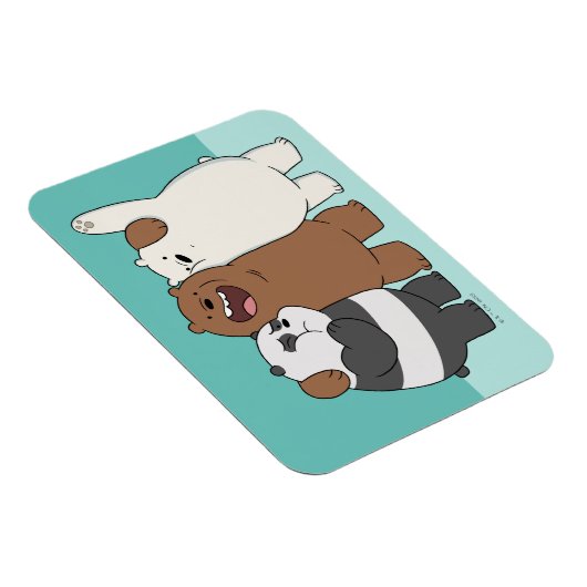 Magnet Flexible Nous, Groupe Ours Nus Hug (Côté Droit)