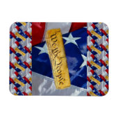 Magnet Flexible Nous Le Peuple Drapeau Américain (Horizontal)