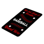 Magnet Flexible Nous mangeons, dormons et respirons le Baseball Ro (Côté Gauche)
