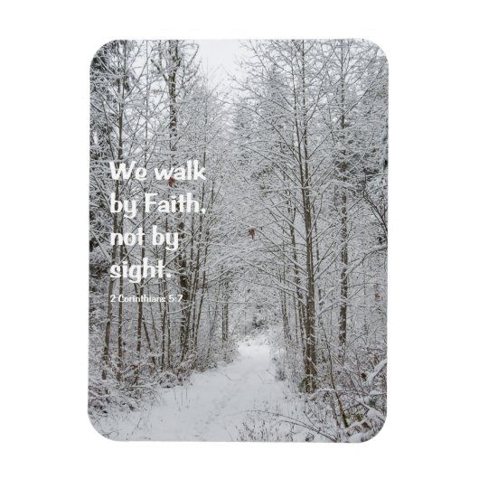 Magnet Flexible Nous Marchons Par La Foi (Vertical)